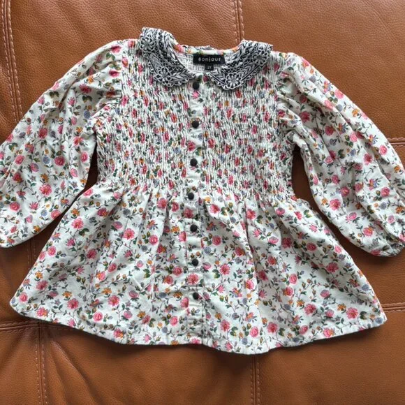 Bonjour Diary Tunique Blouse / Dress 2Y - Picture 3 of 6